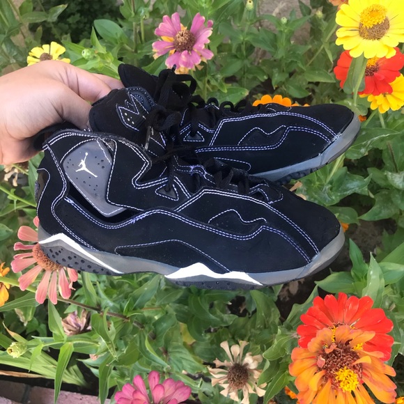 Jordan Shoes - Jordan 7s black white and grey